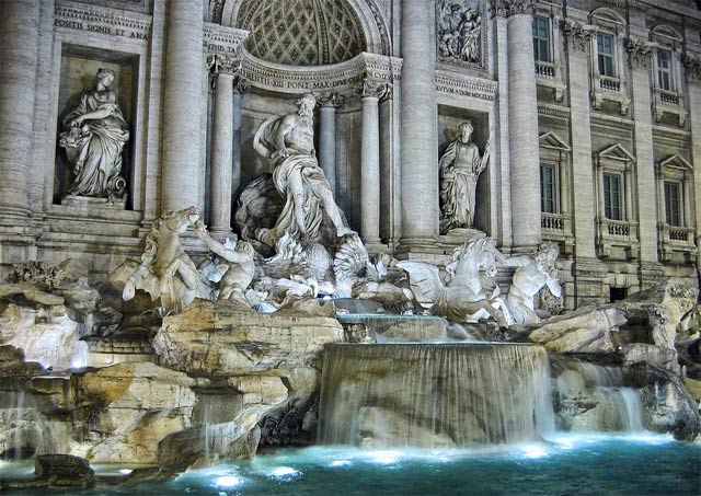 Самые красивые фонтаны Рима - фонтан Треви