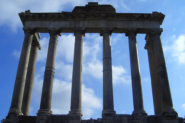памятники Рима храм Сатурна
