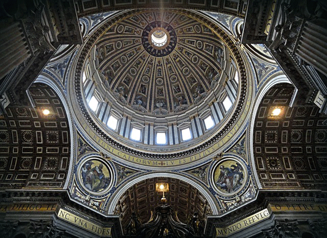 Купол - Собор святого Петра в Ватикане