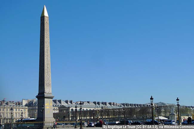 достопримечательности Парижа - Луксорский обелиск